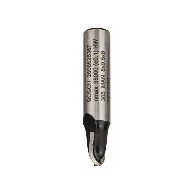Bosch Freza de raionat, 8mm, R1 4mm, D 8mm, L 9,2mm, G 40mm 8mm, R1 4mm, D 8mm