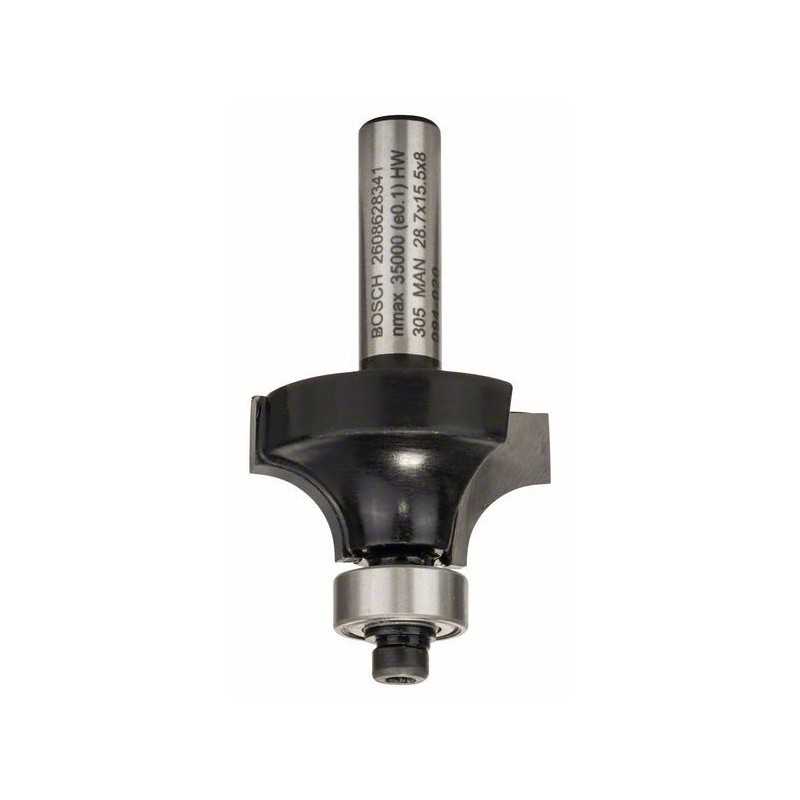 Bosch Freza de rotunjit, 8mm, R1 8mm, L 15,2mm, G 53mm 8mm, R1 8mm, L 15,2mm, G