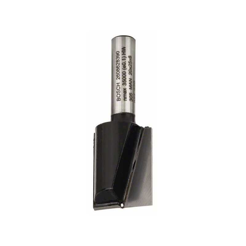 Bosch Freza dreapta, 8mm, D1 20mm, L 25mm, G 56mm 8mm, D1 20mm, L 25mm, G 56mm