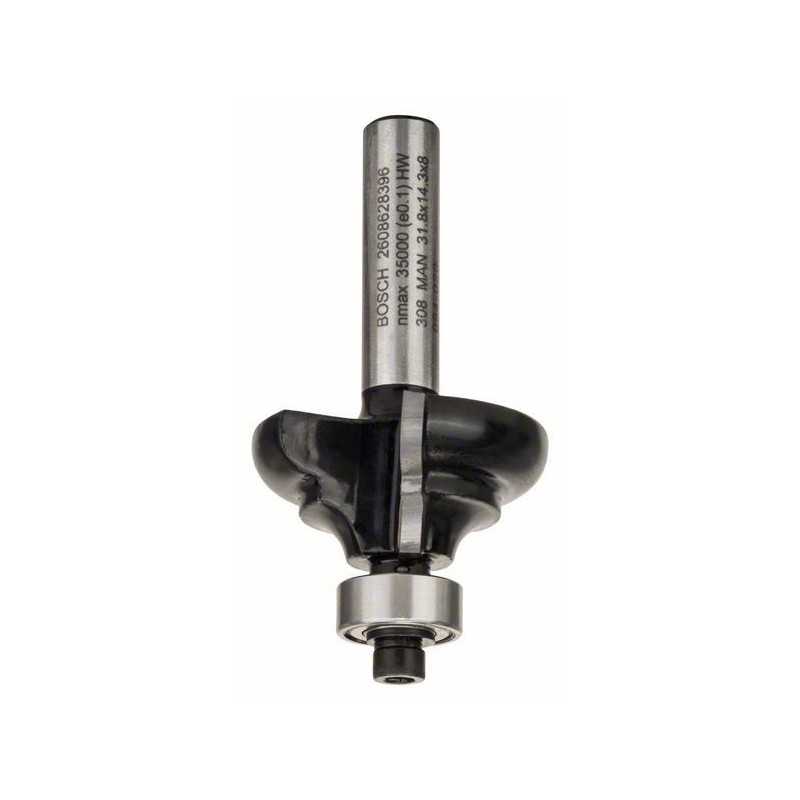 Bosch Freza pentru realizarea muchiilor C, 8mm, R1 4.8mm, B 9.5mm, L 14mm, G 57mm