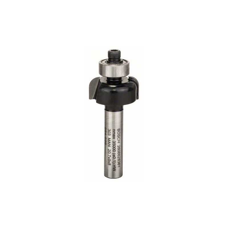 Bosch Freza profilata, 8mm, R1 4mm, D 20,7mm, L 9mm, G 53mm 8mm, R1 4mm, D 20.7