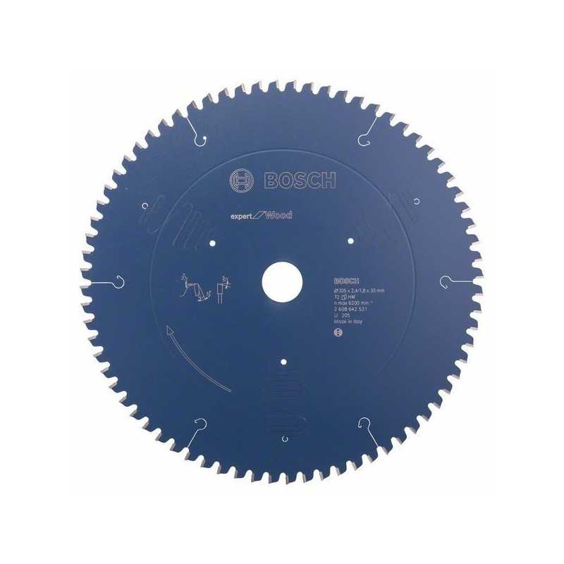 Bosch Panza ferastrau circular Expert for Wood, 305x30x2.4mm, 72T