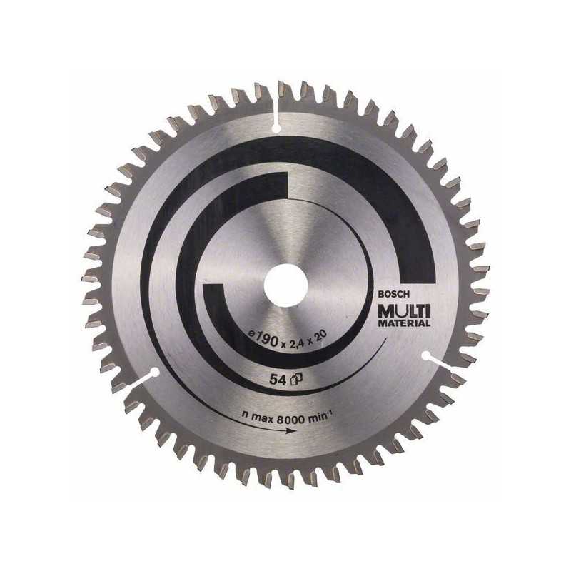 Bosch Panza ferastrau circular Multi Material, 190x20x2.4mm, 54T, reductie 16mm