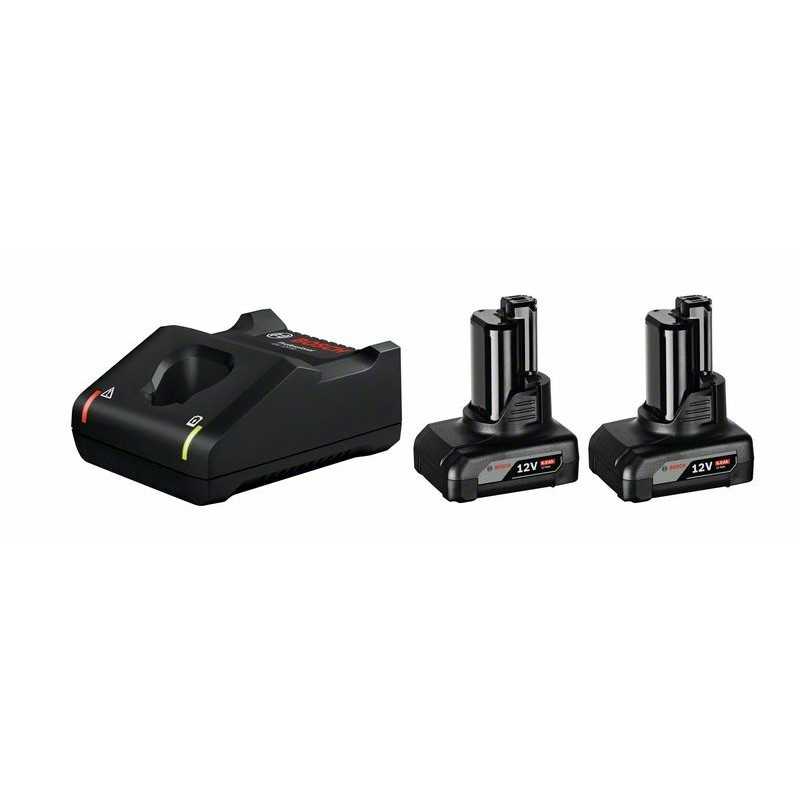 Bosch 2xGBA12V + GAL12V-40 Set 2 acumulatori Li-Ion, 12V, 6Ah + Incarcator rapid de 4Ah