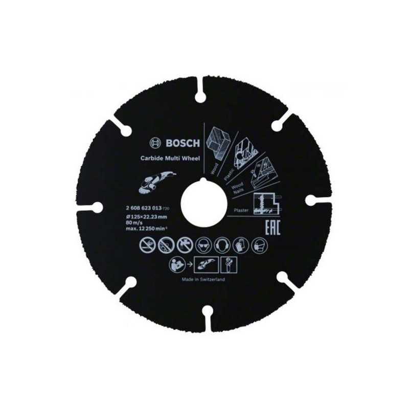 Bosch Disc de taiere Carbide Multi Wheel 125mm 125mm 1mm 22,23mm