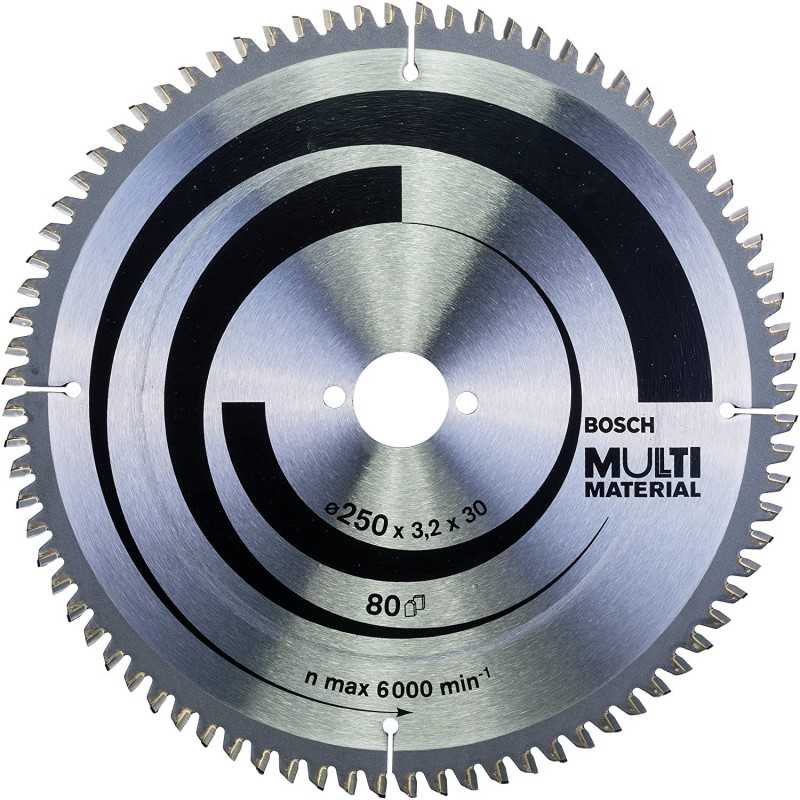 Bosch Panza ferastrau circular Multi Material, 250x30x3.2mm, 80T