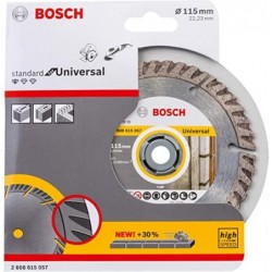 Bosch Disc de taiere diamantat Standard for Universal 115x22.23x2x10mm