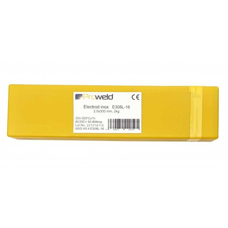 ProWELD E308L-16 electrod inox, 2.0x300mm, tub 2kg
