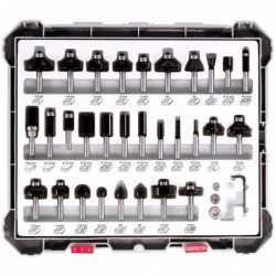 Bosch Set freze de profilat canturi, 30buc, mixte, tijă 8mm