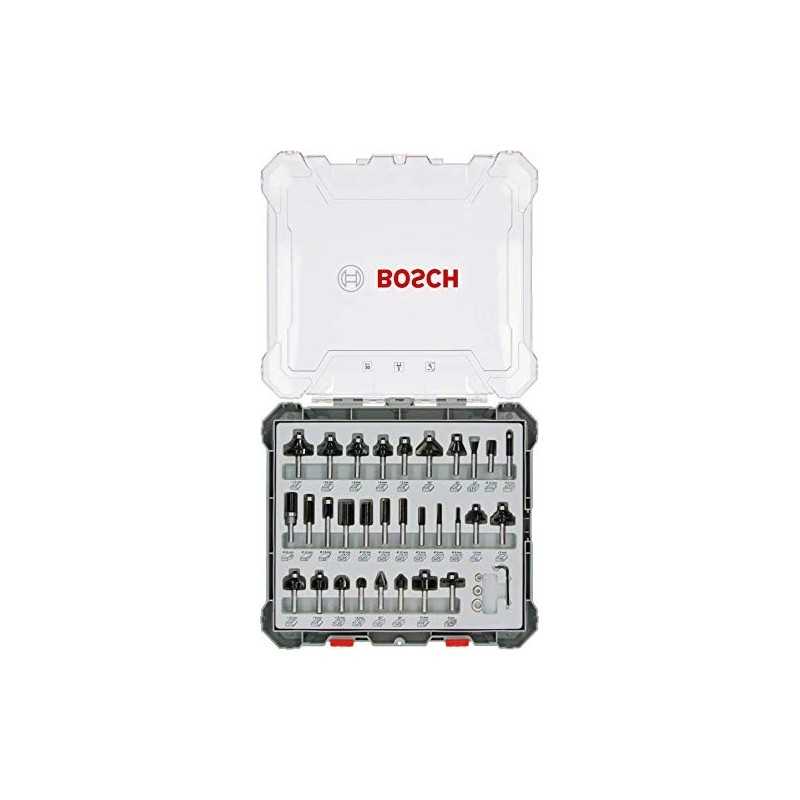 Bosch Set freze de profilat canturi, 30buc, mixte, tijă 8mm