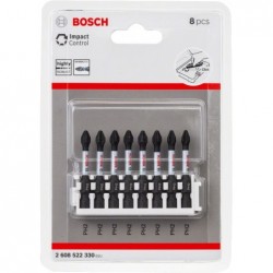 Bosch Set 8 biti impact Insert Bit, 50mm, PH2