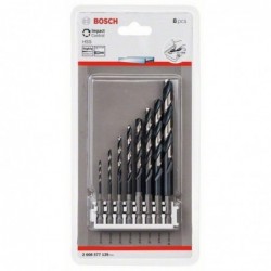Bosch Set 8 burghie HSS Impact Control, D2-10mm