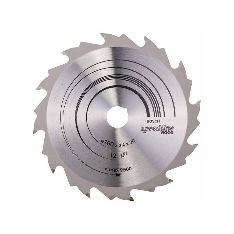 Bosch Panza ferastrau circular Speedline Wood, 160X20x2.2mm, 12T