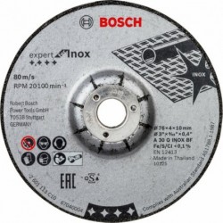 Bosch Set 2 discuri slefuire Expert Inox, 76x4x10mm pentru GWS 12V-76