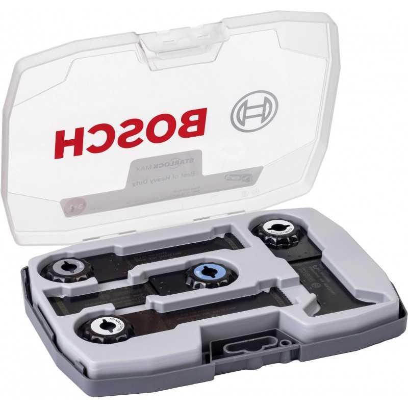 Bosch Set 4 accesorii ferastrau pentru lemn si metal StarLock Max