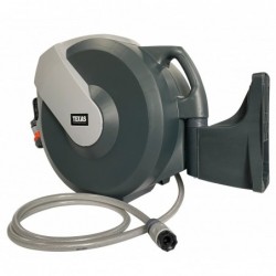 Texas furtun cu tambur, 30m, retractabil, mobil, 1/2", dispozitiv stropit inclus, max 8bar, accesorii fixare