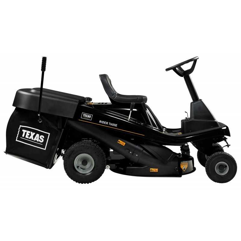 Texas Rider 7600E 3-in-1 tractoras pentru tuns gazonul cu colector, 10 CP, benzina, 30-76mm