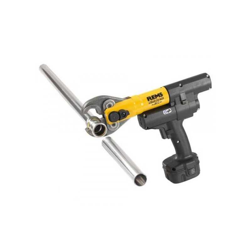REMS Pachet presa radiala cu acumulator Mini-Press ACC Li-Ion Super-Aktion + 3 clesti de presare 578X04 R220