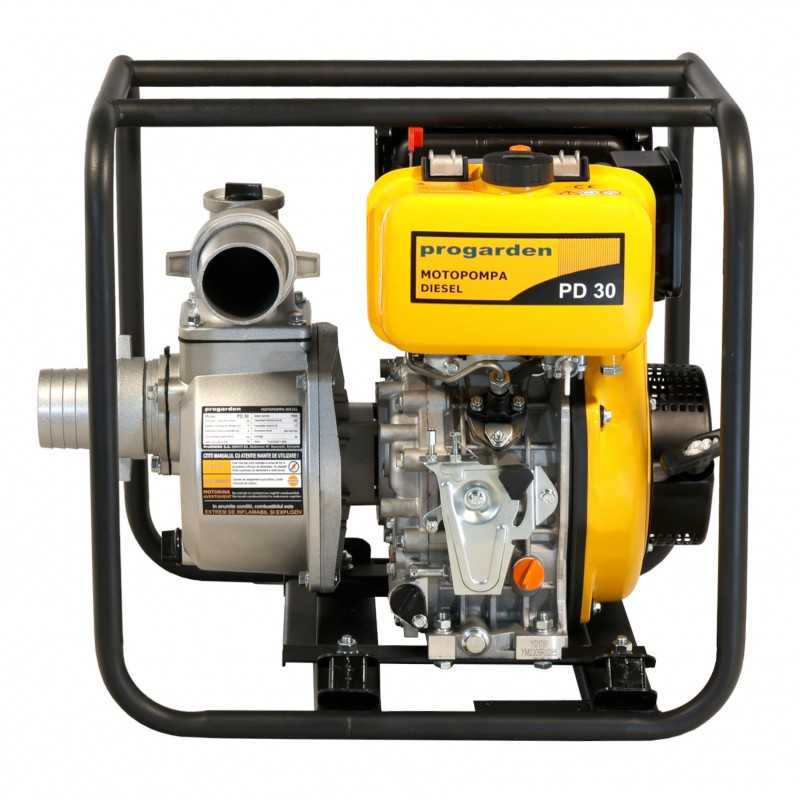 ProGARDEN PD30 motopompa 3"/75mm, diesel, apa curata, pornire la sfoara