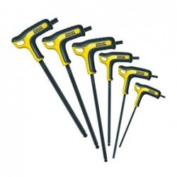 Stanley FMHT0-69049 Set 6 chei imbus cu cap sferic si maner P: 3, 4, 5, 6, 7, si 8 mm