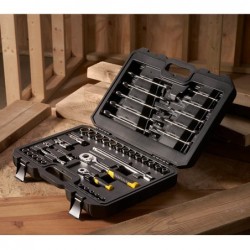 Stanley STMT82832-1 Set tubulare 1/4"+1/2"+ chei - 41 piese