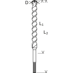 Bosch Burghiu pentru gaurire cu percutie SDS Max-4, 18x400x540mm