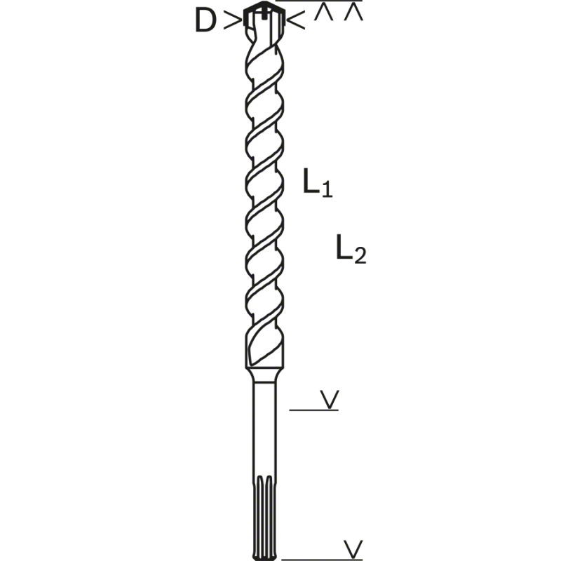 Bosch Burghiu pentru gaurire cu percutie SDS Max-4, 18x400x540mm