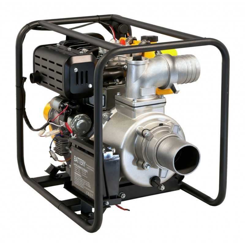 ProGARDEN PD40E motopompa 4"/100mm, diesel, apa curata, pornire electrica