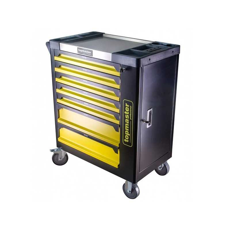 Dulap scule, 7 sertare echipat cu 182 piese, 550 kg TMP