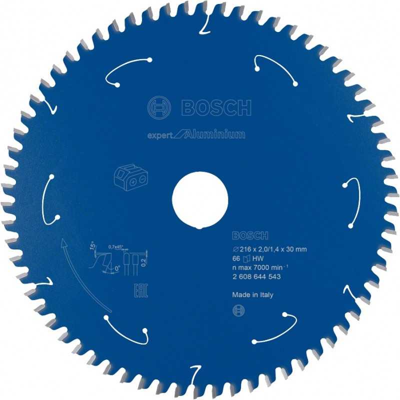 Bosch Panza ferastrau circular cu acumulator Expert for Aluminium B, 216x30x2mm, 66T