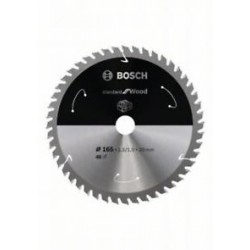 Bosch Panza ferastrau circular cu acumulator Standard for Wood, 165x20x1.5mm, 48T