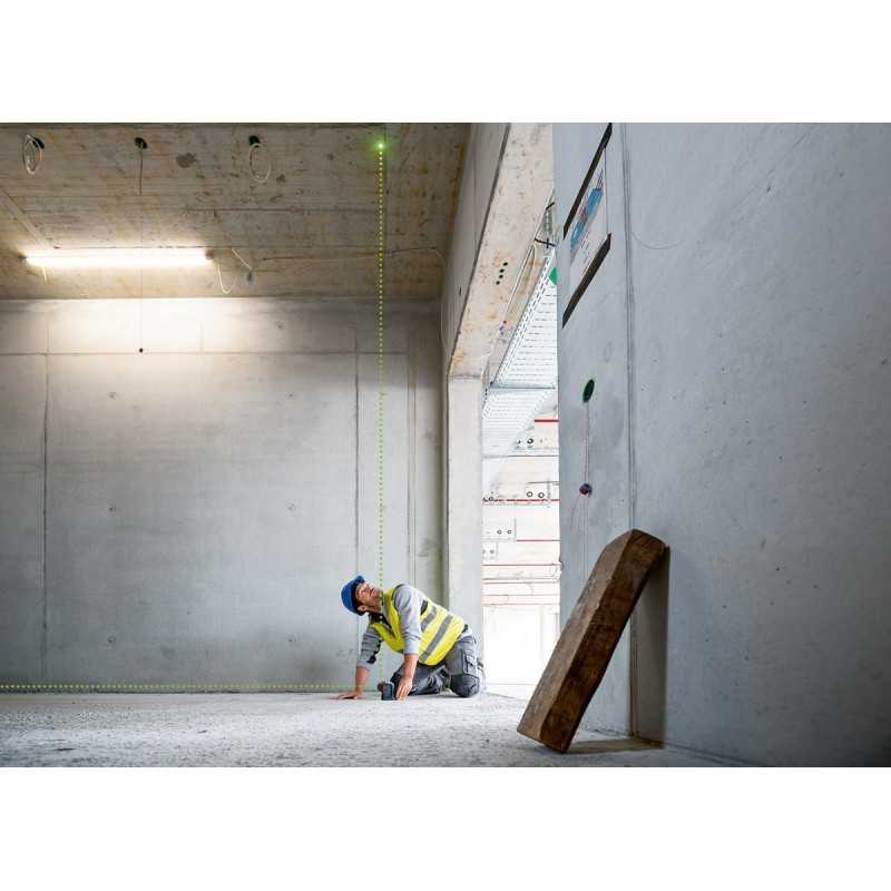 Bosch GPL 3 G Nivela cu 3 puncte cu laser verde, 30 m