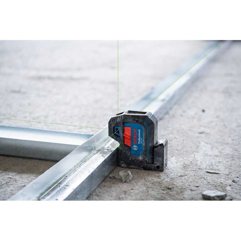 Bosch GPL 5 G Nivela cu 5 puncte cu laser verde, 30 m