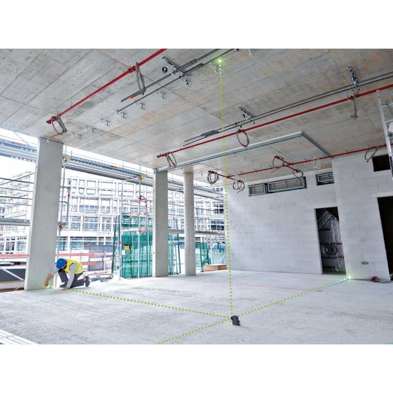 Bosch GPL 5 G Nivela cu 5 puncte cu laser verde, 30 m