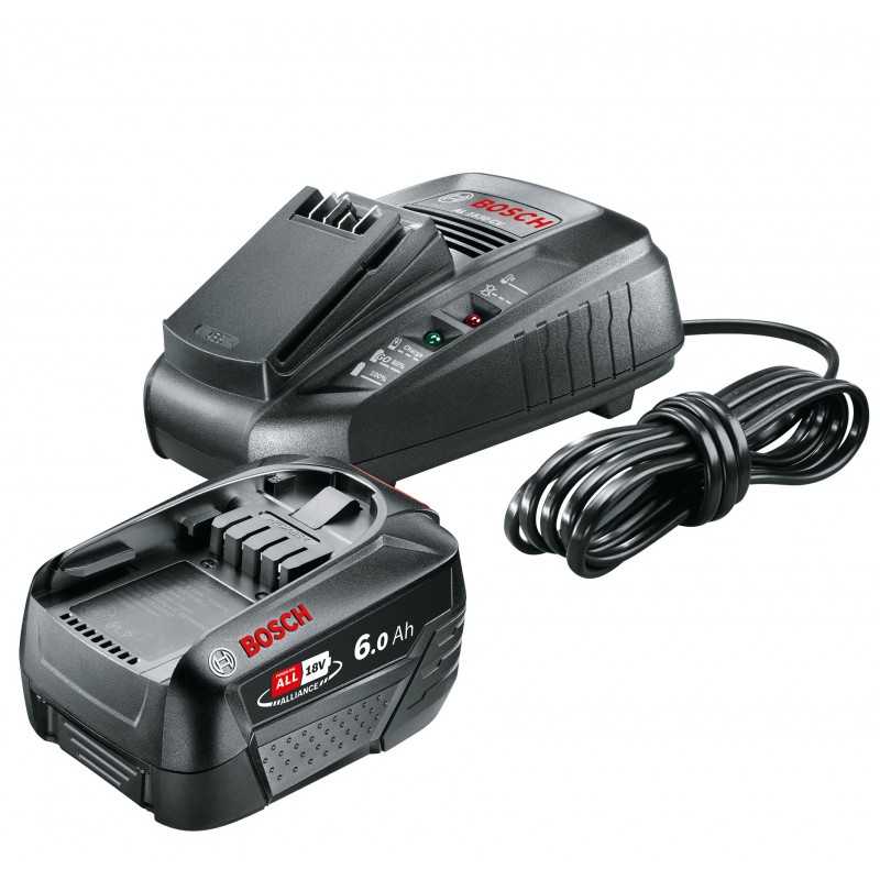 Bosch PBA18V + AL1830CV Acumulator Li-Ion, 18V, 6Ah + Incarcator rapid de 3Ah, DIY