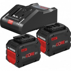 Bosch 2xProCore 18V + GAL18V-160C + GCY 42 Set 2 acumulatori Li-Ion, 18V, 12Ah + Incarcator Power Boost de 16Ah + Modul de conec