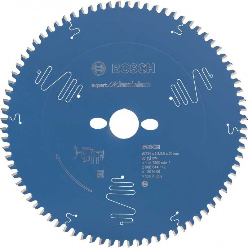 Bosch Panza ferastrau circular Expert for Aluminium, 254x30x2,8mm, 80T