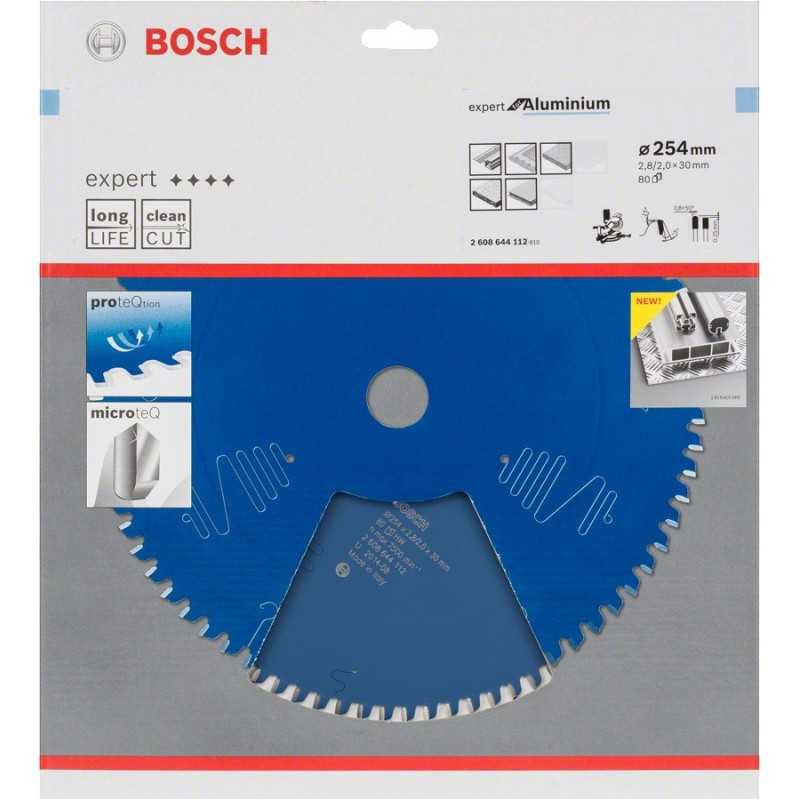 Bosch Panza ferastrau circular Expert for Aluminium, 254x30x2,8mm, 80T