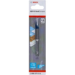 Bosch Burghiu placi ceramice HEX-9 Hard Ceramic, 12x90mm