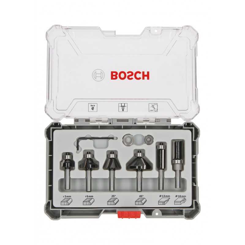 Bosch Set 6 freze HM tija 8mm