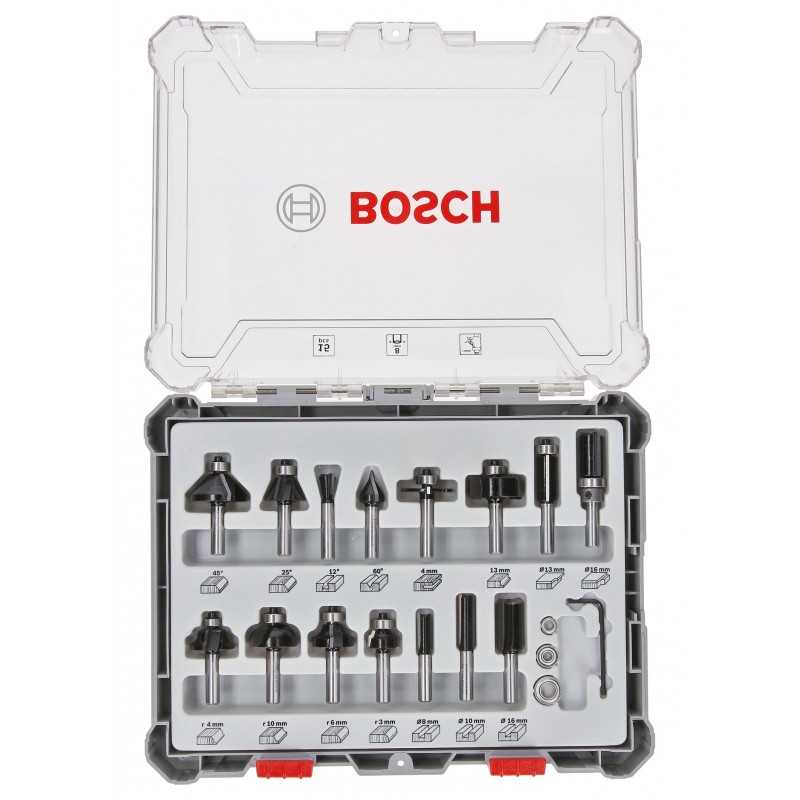 Bosch Set 15 freze HM tija 8mm