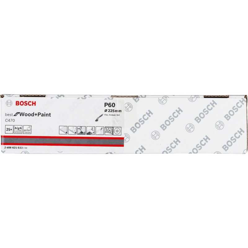 Bosch Set 25 foi slefuire tavan/pereti 225mm, R60, 16gauri