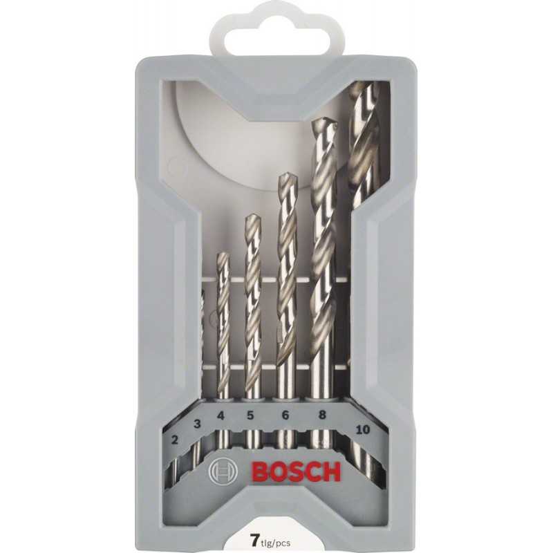 Bosch Caseta 7 burghie metal HSS-G, D2-10mm