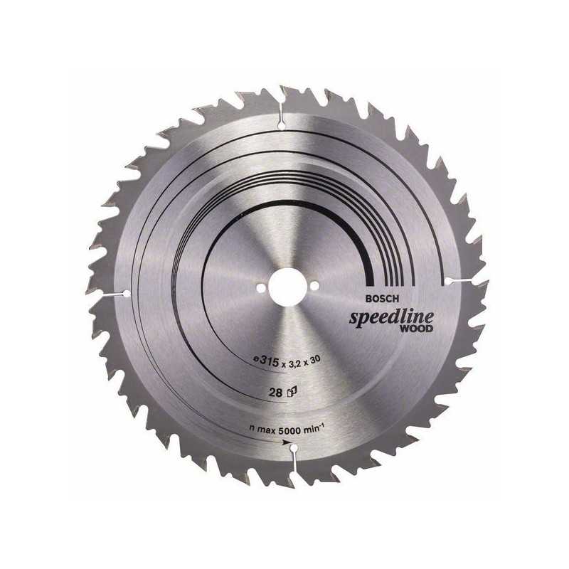 Bosch Panza ferastrau circular Speedline Wood, 315X30x3.2mm, 28T