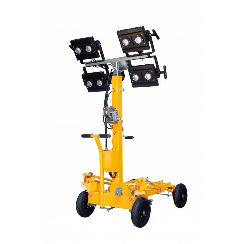 Stager YL250-4 turn de iluminat 4x250W, LED, telescopic, 4.5m