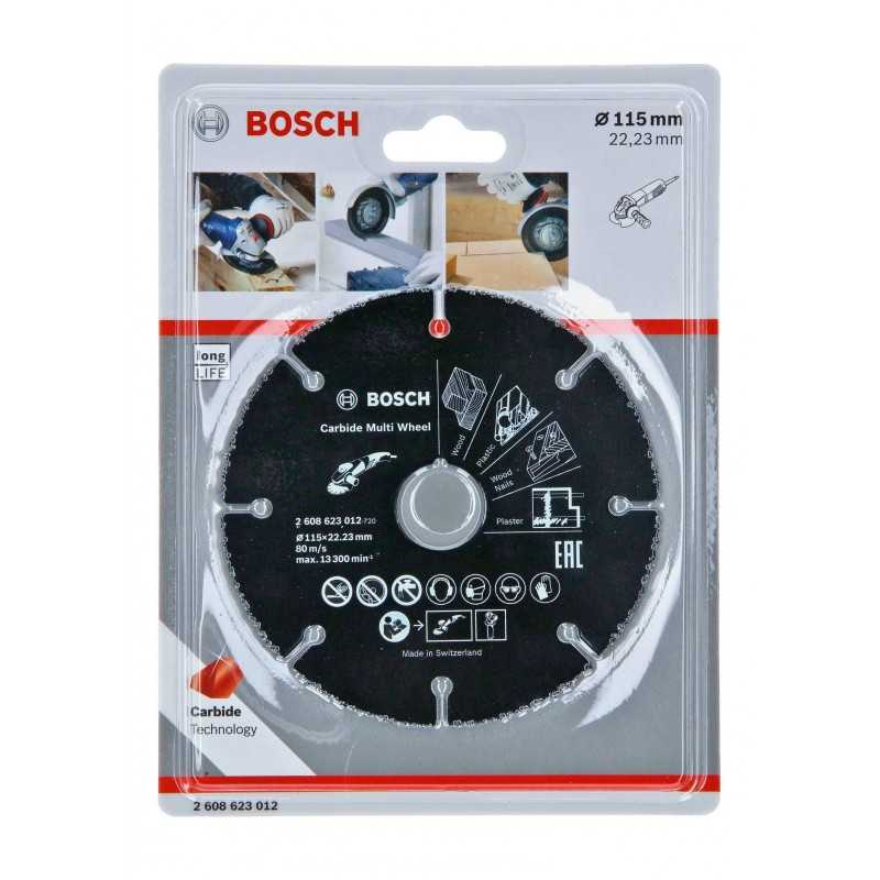 Bosch Disc de taiere cu carbura metalica Multi Wheel 115x22.23mm