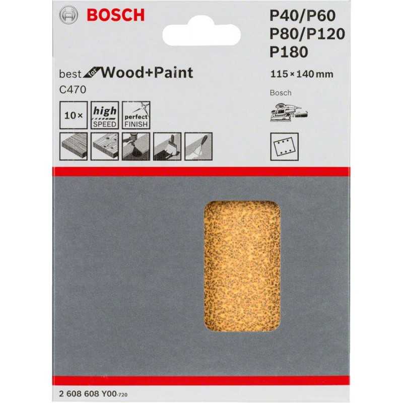 Bosch Set 10 foi 115x140mm, mixt