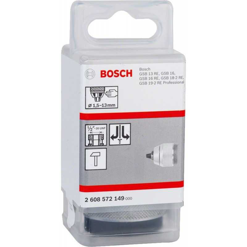Bosch Mandrina rapida pentru GSB, 1.5-13mm, filet 1/2"