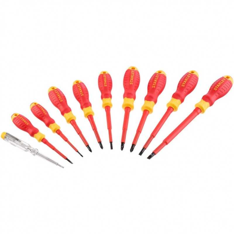 Stanley STHT60032-0 SET 10 surubelnite izolate VDE 2xPZ, 2xPH, 5xSL Tester