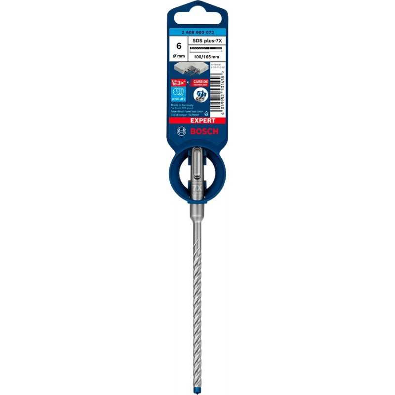Bosch Burghiu Expert SDS Plus-7X, 6x100x165mm